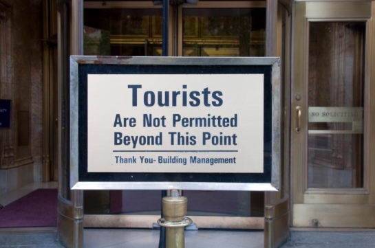 Touristen unerwünscht